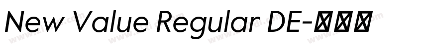 New Value Regular DE字体转换